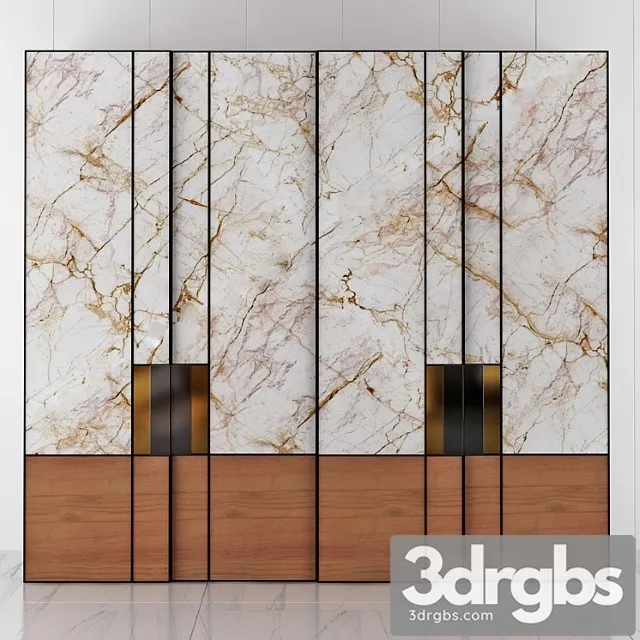 Wardrobe Effect Marble 3D Model Free