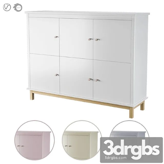 Wardrobe Ellipse Wardrobe classic Low In Four Colors