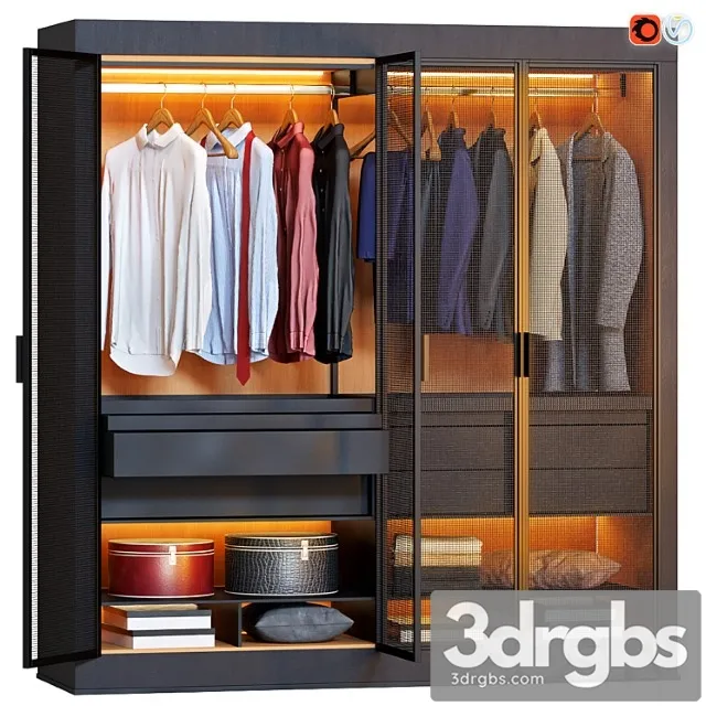Wardrobe eracle dark 3D Model Free