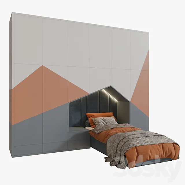 Wardrobe For Children 01 3DModel