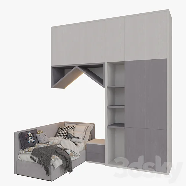 Wardrobe For Children 03 3D Model