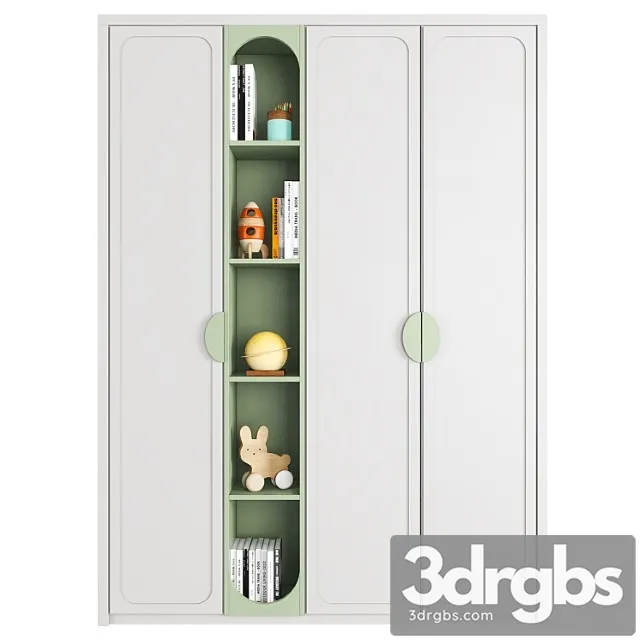 Wardrobe Furniture composition 62 3D Model Free