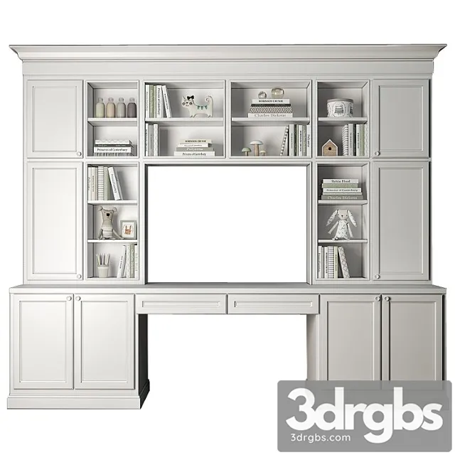 Wardrobe Furniture composition for children& 3D Model Free