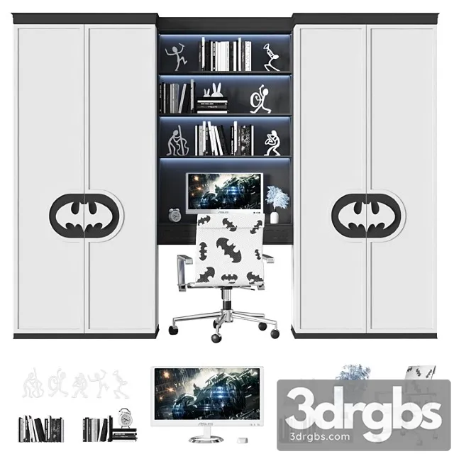Wardrobe Furniture composition6 3D Model Free