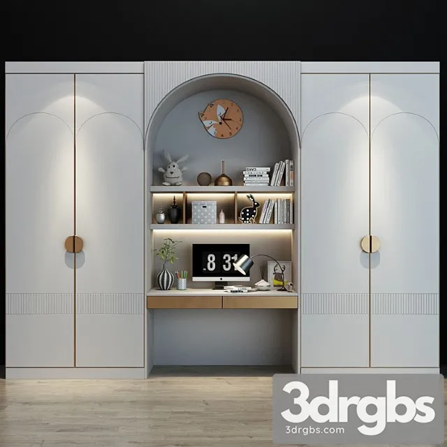 Wardrobe Furniture for a children 0156 3D Model Free