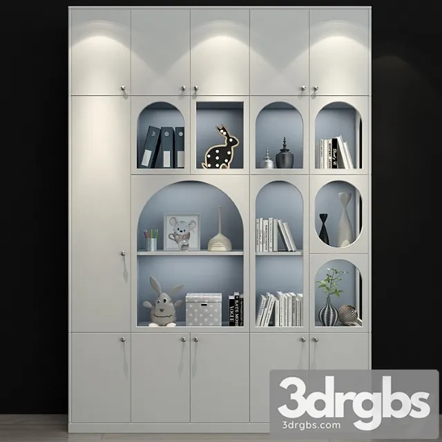 Wardrobe Furniture for a children 0191 3D Model Free