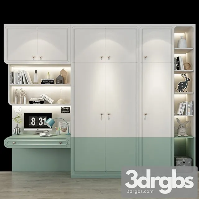 Wardrobe Furniture for a children 0248 3D Model Free