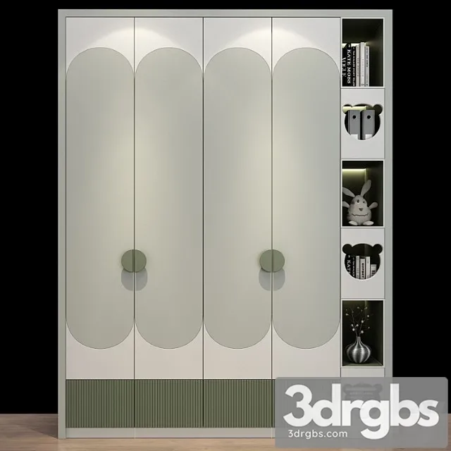 Wardrobe Furniture for a children 0425 3D Model Free
