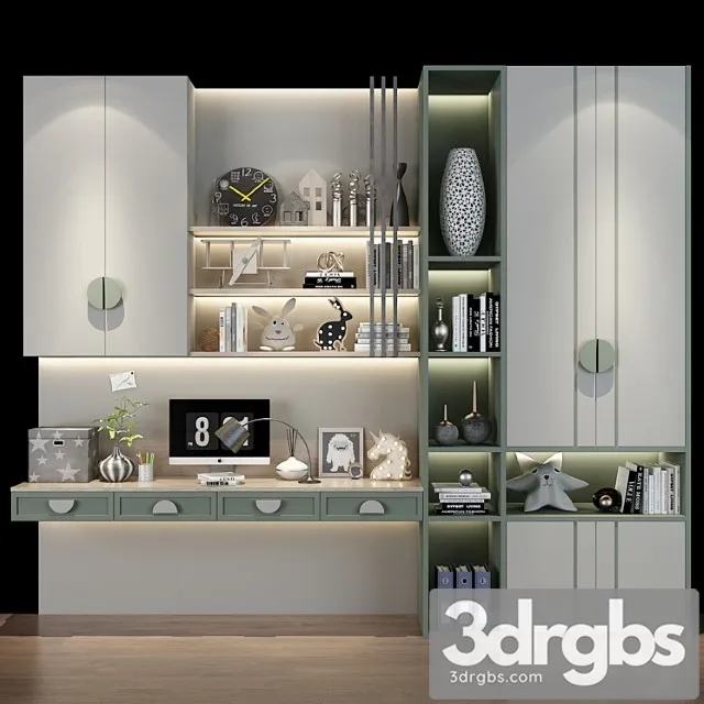 Wardrobe Furniture for a children 0442 3D Model Free