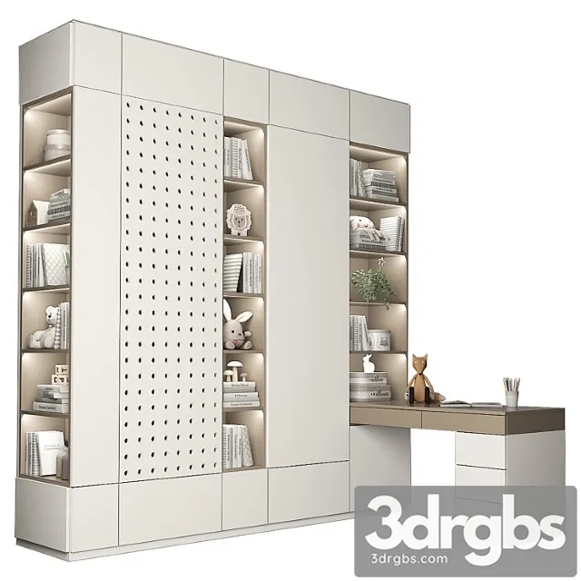 Wardrobe Furniture for a children& 3D Model Free