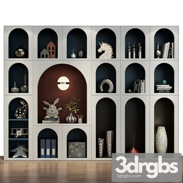 Wardrobe Furniture for children 0530 3D Model Free