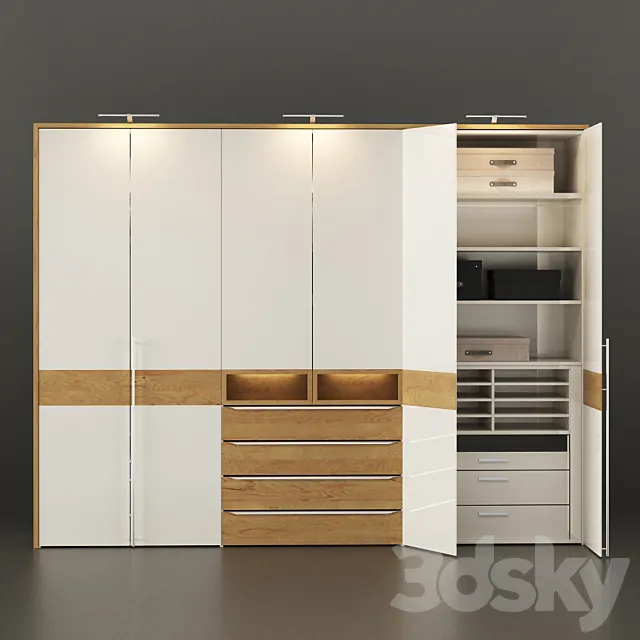 Wardrobe Hülsta METIS PLUS 3D Model