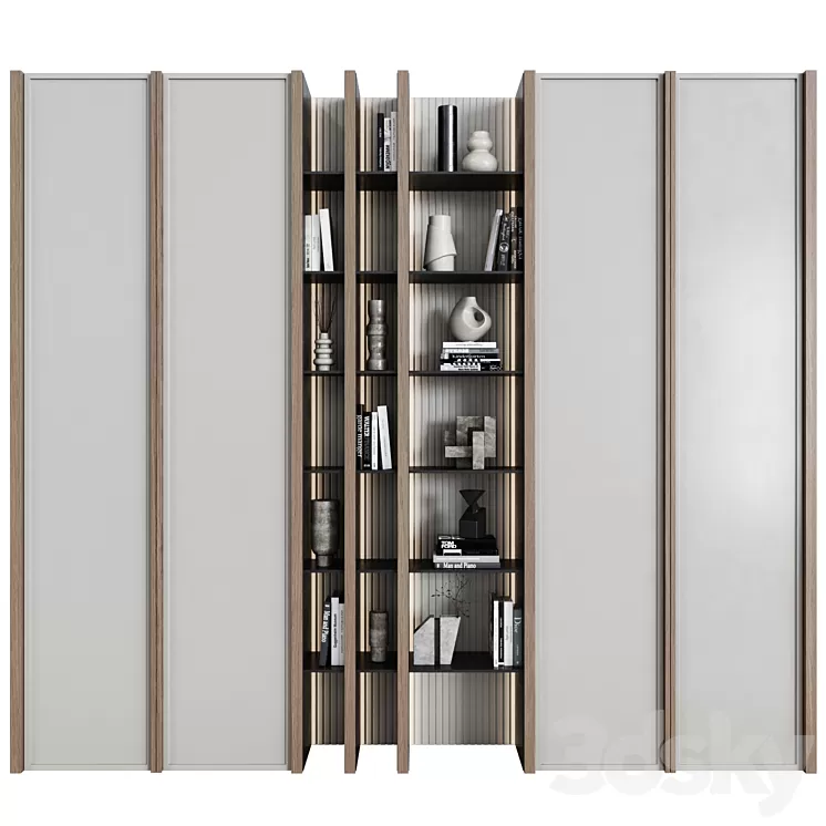 Wardrobe in modern style 43 3D Model Free