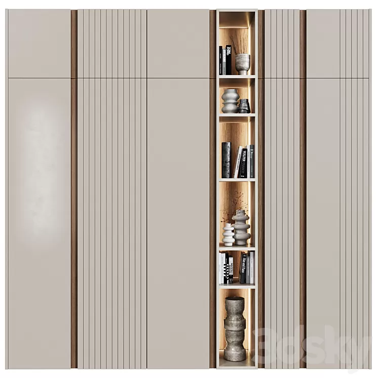 Wardrobe in modern style 47 3D Model