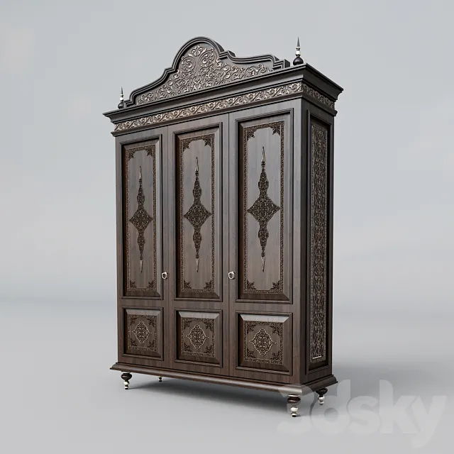 Wardrobe in oriental style 3D Model