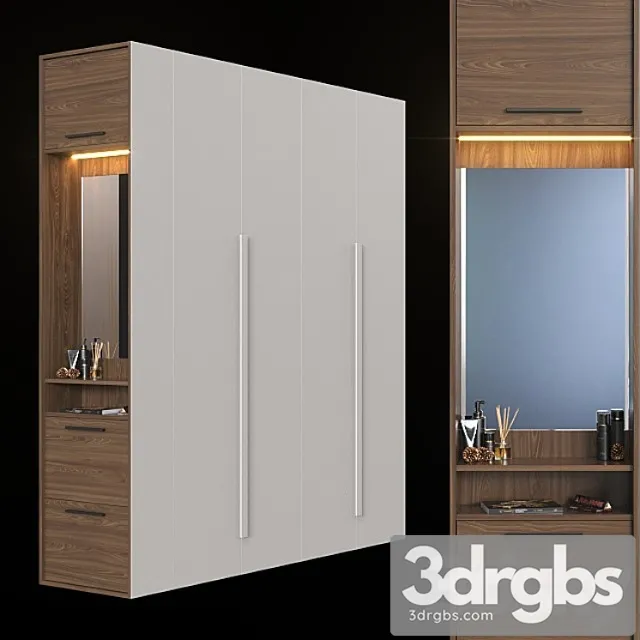 Wardrobe in the hallway 027. 2 3D Model Free