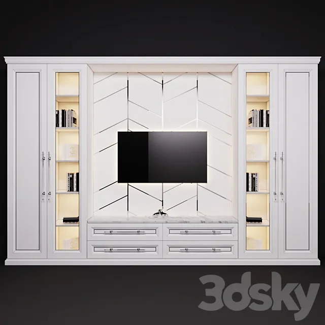 Wardrobe in the room 3D Model