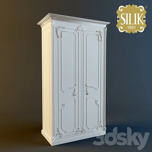 Wardrobe Larissa Silik 2 flap 3D Model