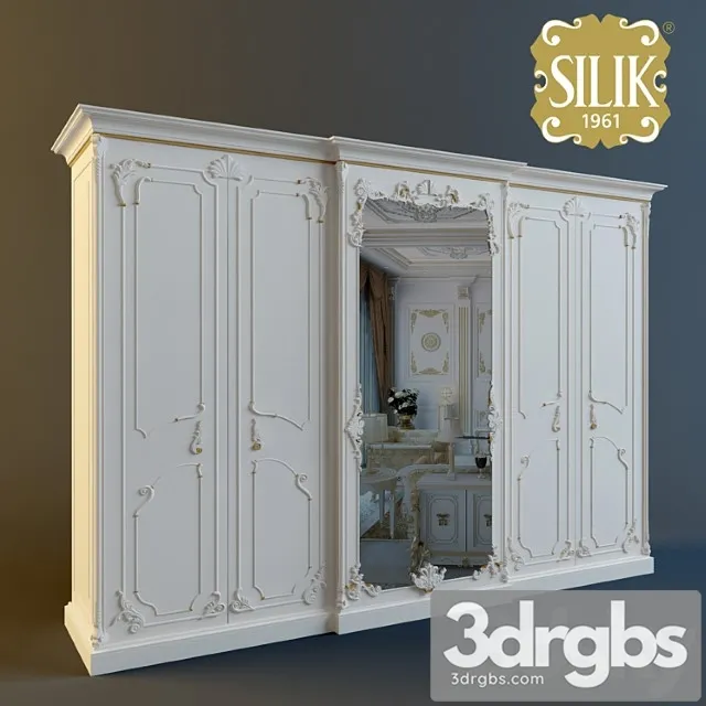 Wardrobe Larissa Silik 4 Door 3D Model Free