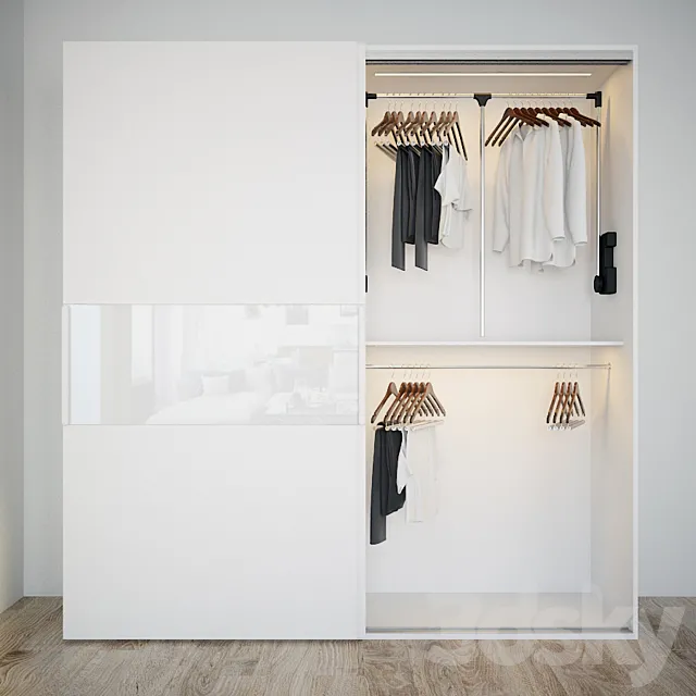 Wardrobe Mebelux Netto 3D Model