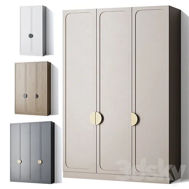 Wardrobe modern 04 3D Model