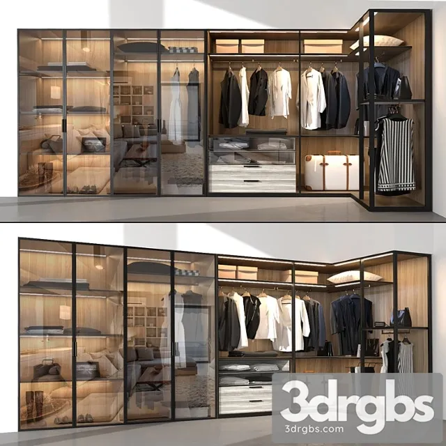 Wardrobe molteni & c 3D Model Free