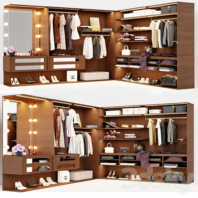 Wardrobe OPEN Besana 3D Model