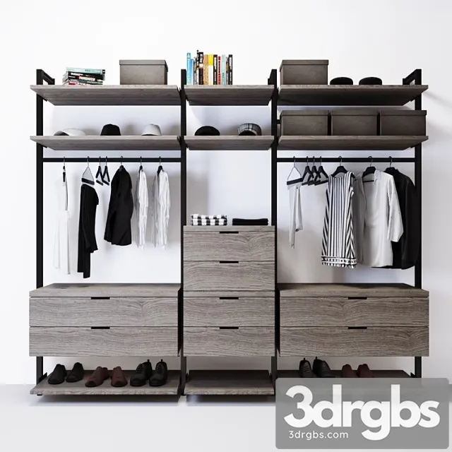Wardrobe poliform 2 3D Model Free