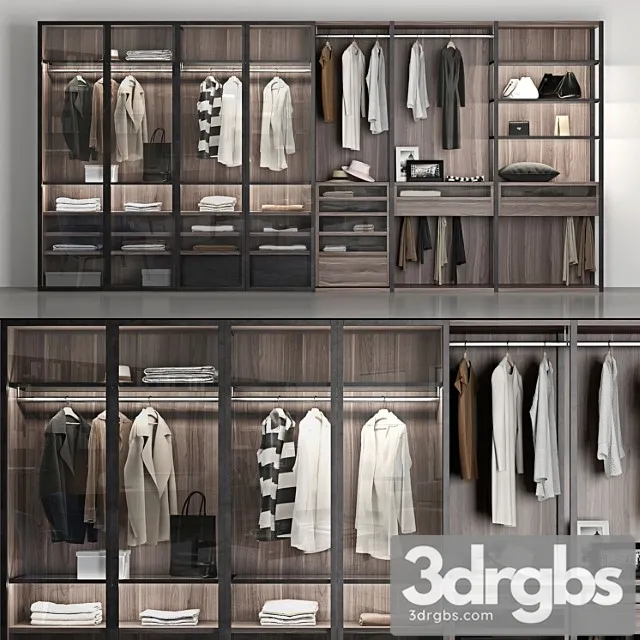 Wardrobe Poliform Garderob 3D Model Free