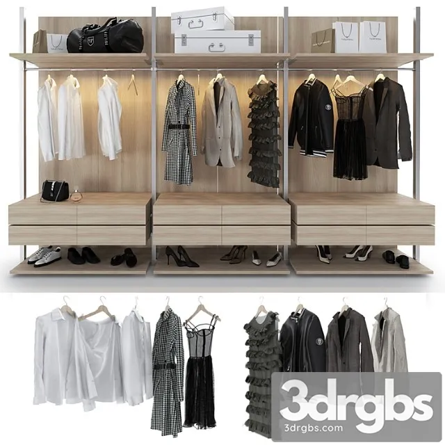 Wardrobe raumplus uno 3 3D Model Free