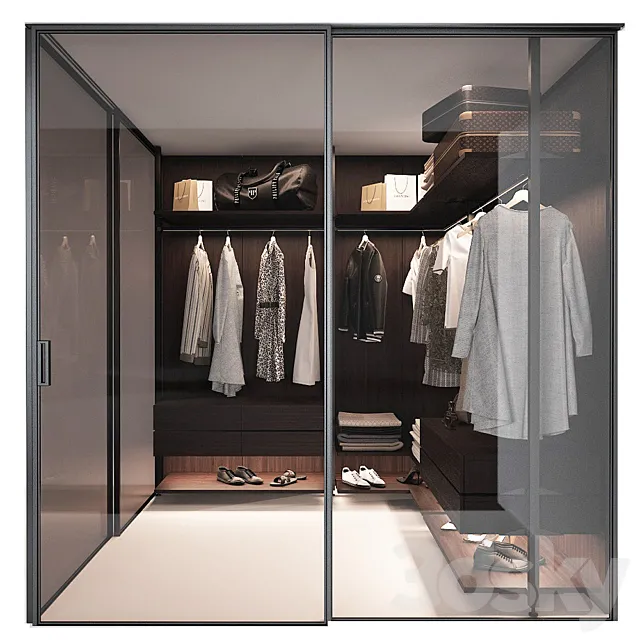 Wardrobe Raumplus Uno_2 3D Model