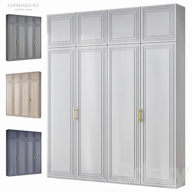 Wardrobe Set 25 3D Model