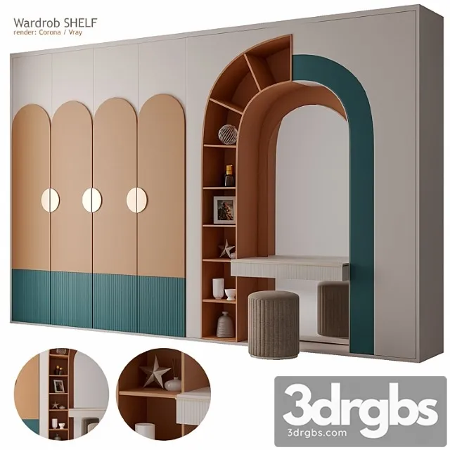 Wardrobe Shelf 3D Model Free