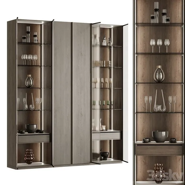 Wardrobe Showcase 3 3D Model