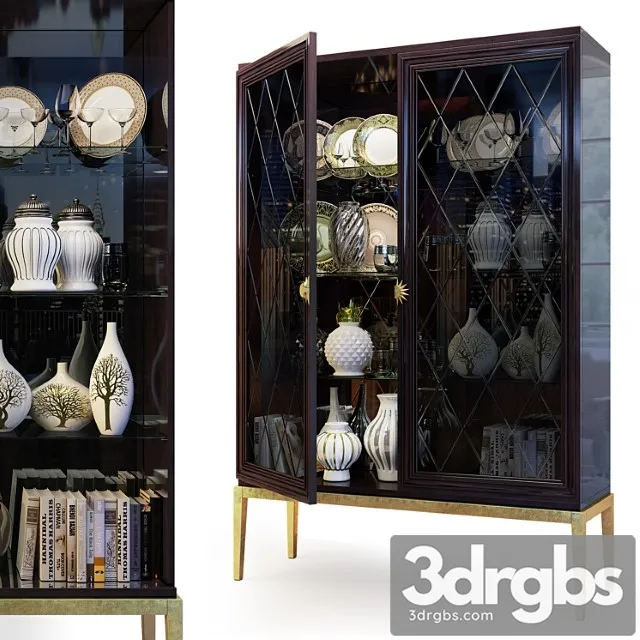 Wardrobe Showcase Art Deco Gatsby Cabinet Showsase By Savio Chasa 3D Model Free