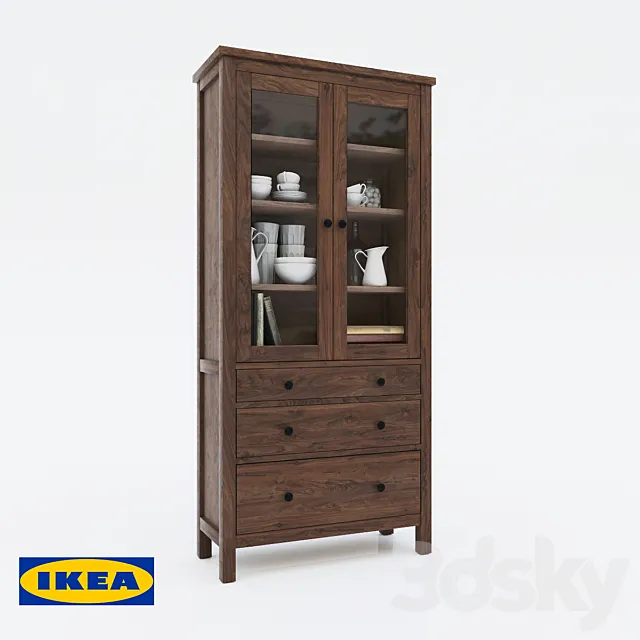 Wardrobe showcase IKEA HEMNES 3DModel