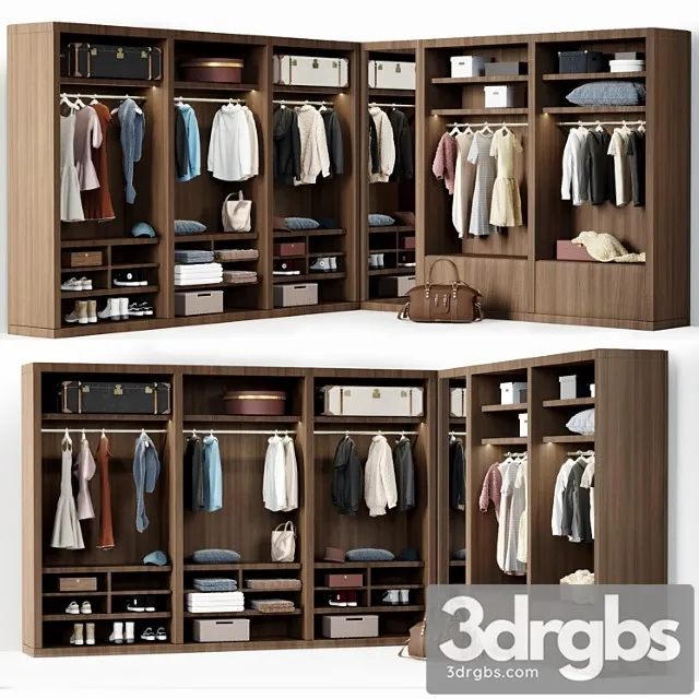 Wardrobe Sipario C 06 Pianza 3 3D Model Free