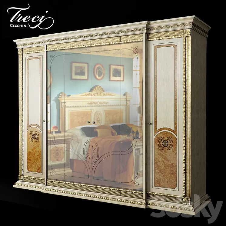 Wardrobe Treci Aurora PF17952 3D Model