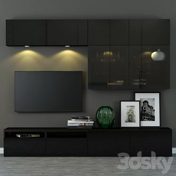 Wardrobe TV BESTO / Besta Selsviken 3D Model