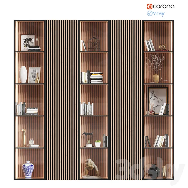 Wardrobe with decor # 3 3DModel