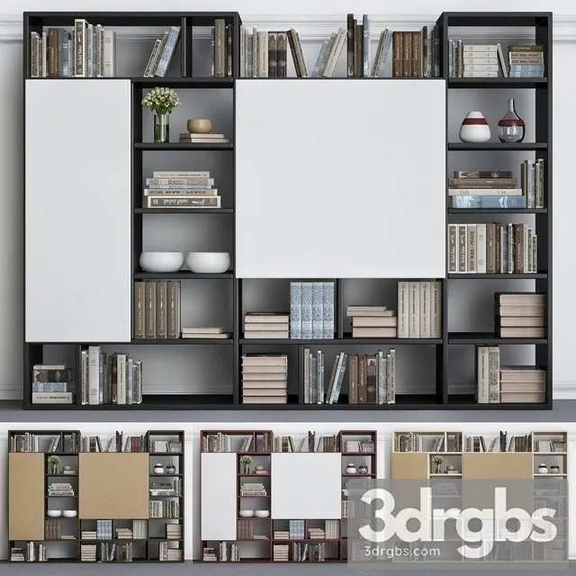 Wardrobe With Decorative Set 3D Model Free
