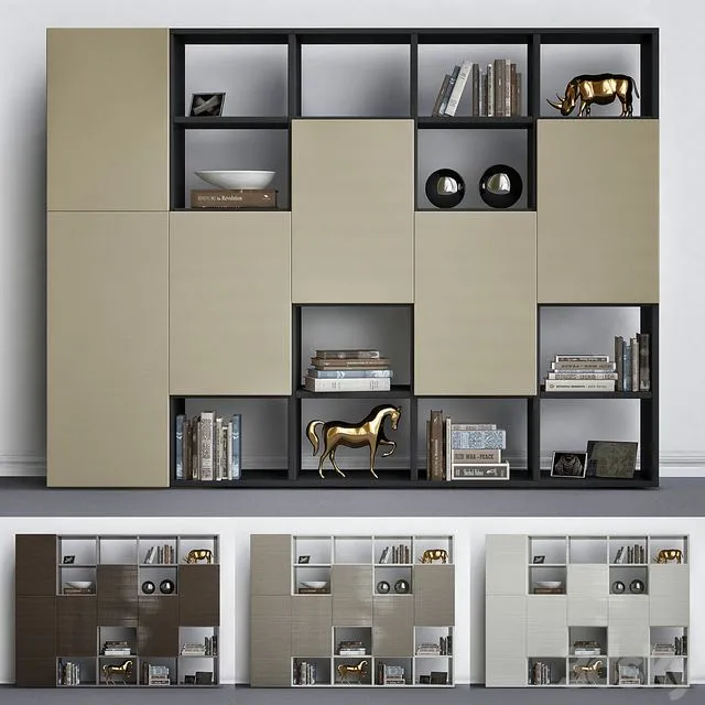 Wardrobe with decorative set_5 3D Model