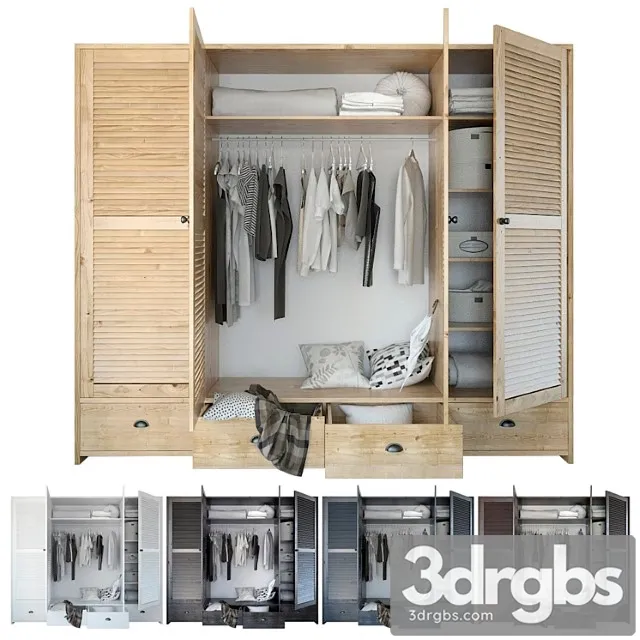 Wardrobe with filling_3 3D Model Free