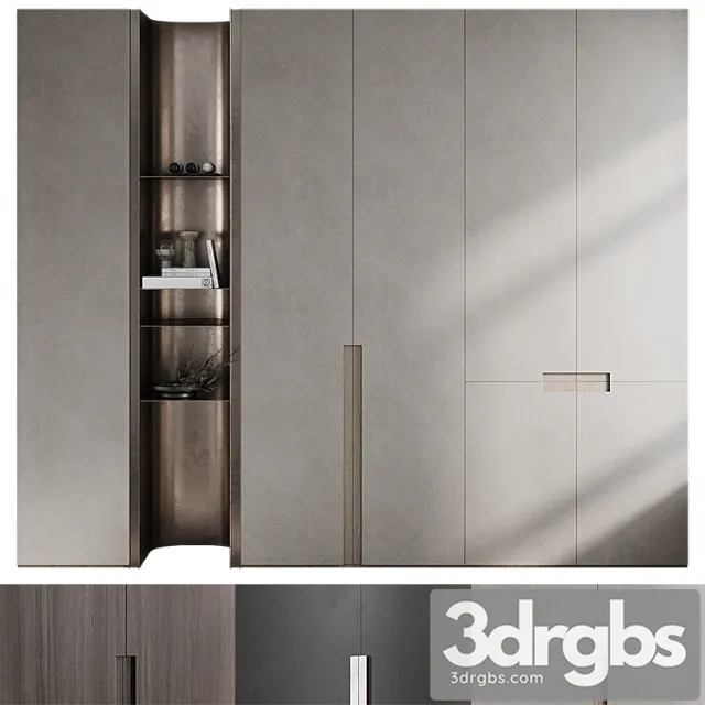 Wardrobe With Glove Decor 3D Model Free