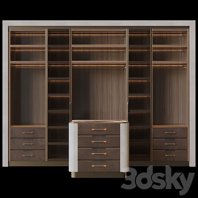 Wardrobe with island 3DModel