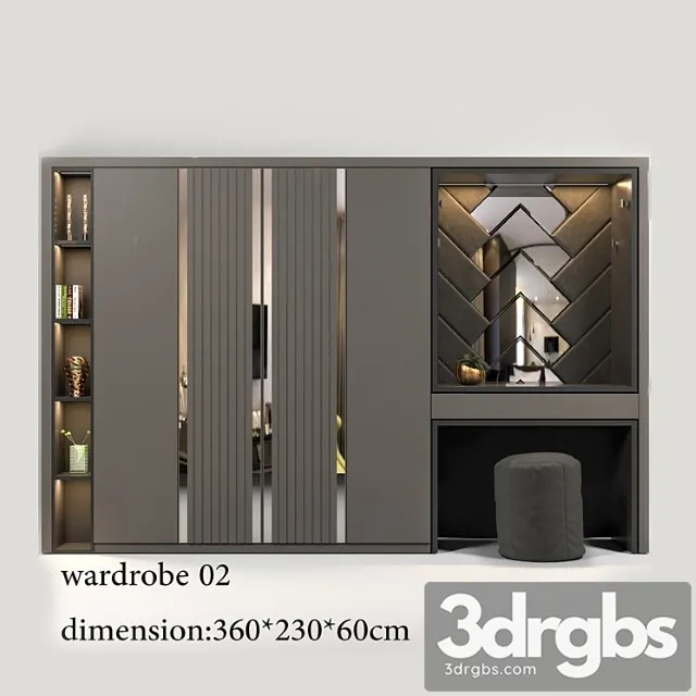 Wardrobe02 3D Model Free