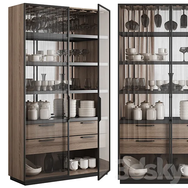 Wardrobe_ Showcase 03 3D Model