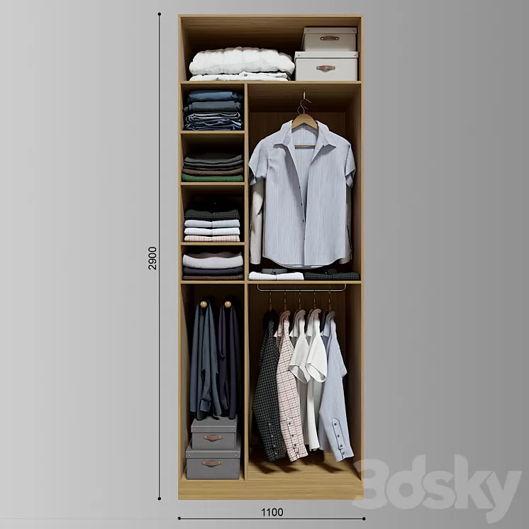 Wardrobe_clothes 3D Model