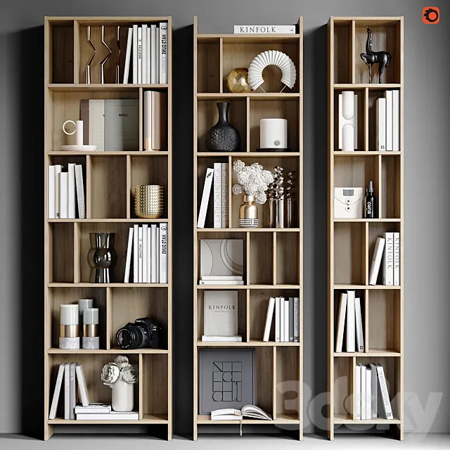 Wardrobes BOLIA House Bookcases 3D Model