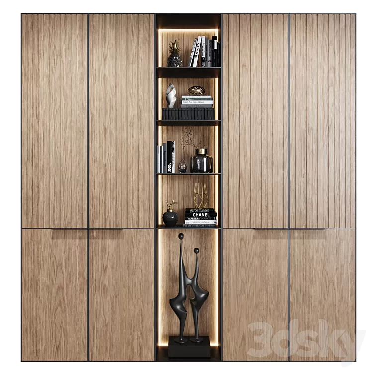 Wardrobes in modern style 40 3D Model